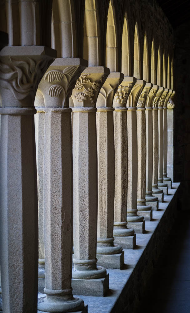 Abbey cloisters columns Iona