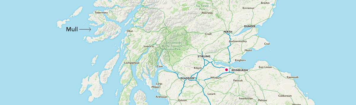 Isle of Mull Location Map - getting to Mull couldn't be easier