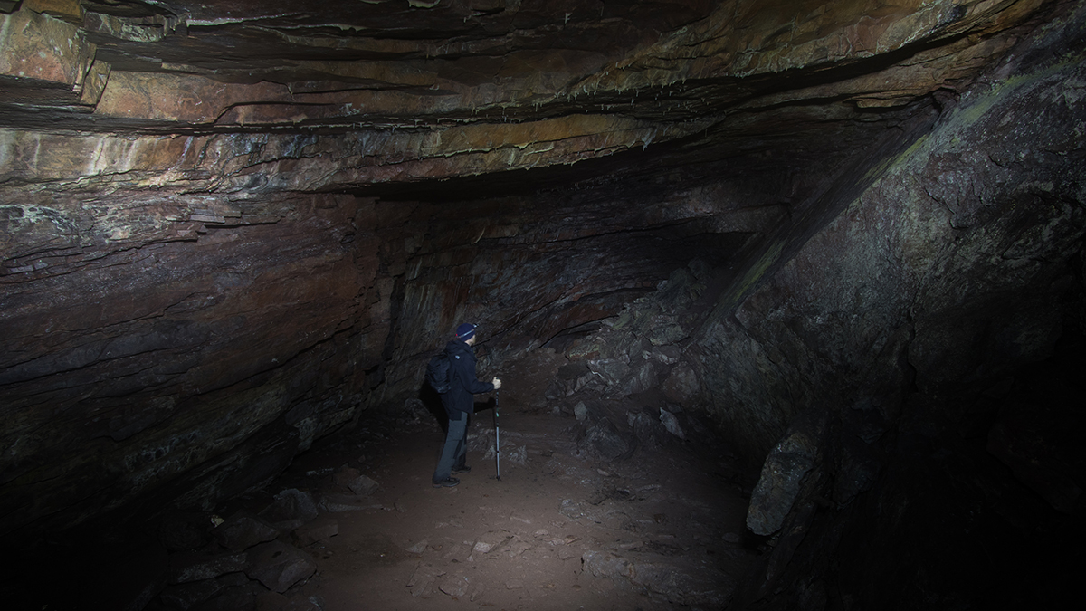 Deep inside MacKinnon's Cave