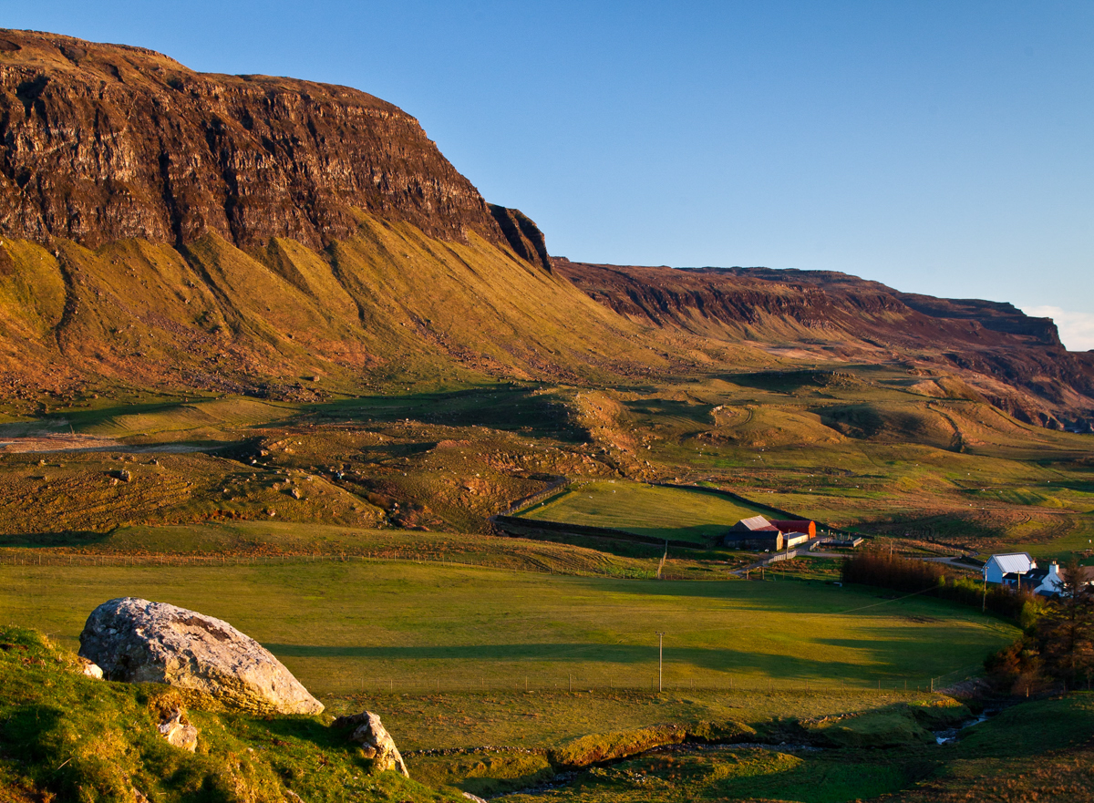 Dramatic cliffs and coastal walk on the Ardmeanach Peninsula, Isle of Mull