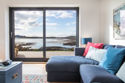 Outstanding views from the comfortable sofas