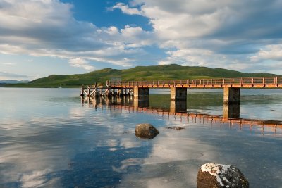 Croggan pier on a beautiful still day