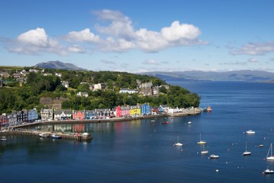 Tobermory, the main island town, is a 45 minute drive north