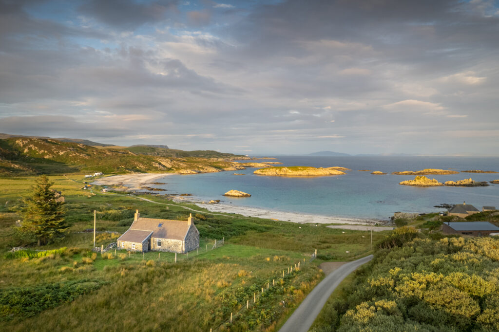 Shore Croft by Uisken beach