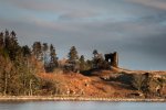 The ruins of Aros Castle on Mull's east coast