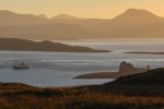 Duart Castle seen alongside the Sound of Mull