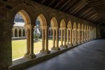 Walk along the dramatic cloisters with beautiful stonework