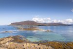 Looking over the coastline at Ardtun where fossil leaf beds can be found