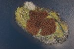 Overhead view of the remains of the Crannog