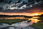 Loch Cuin has stunning sunsets