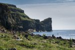 Looking along the coast of Lunga to Harp rock