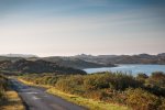 The road west of the village