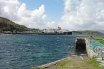 Looking toward the new pier from the old