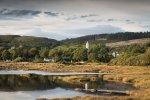 Looking toward the village from Loch Cuin