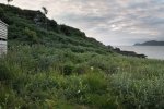 The wildlife hide on the shore at Ardmore