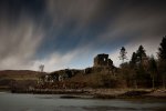 Aros Castle at night