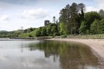 Shingle beaches along the Aros castle walk