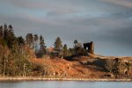 Aros castle on a winters morning