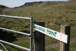 Signpost to Quinnish point on the Isle of Mull