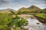 Walking over the bridge in Glen Forsa, Mull