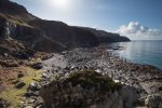 Looking west along the coast by MacKinnon's Cave