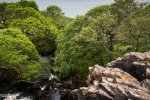 Eas fors burn as it begins a series of cascades that end in the sea at Loch Tuath