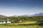 The view back over Ulva with Mull's Ben More in the distance from the north shore trail