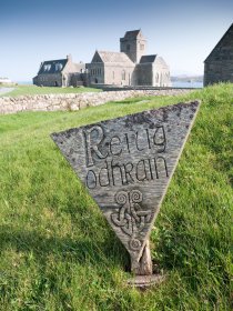 Iona abbey in the springtime