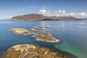 Ardtun islands with Ardmeanach headland 