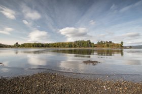 Aros estuary on Mull's east coast at high tide