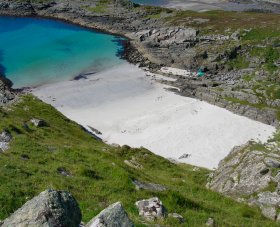 Looking into a cove on the Ross of Mull