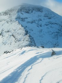 Ben More Mull's highest peak at 966m here in winter conditions