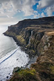 Cliffs near carsaig looking over Traigh Cadh' an Easa