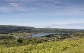 Dervaig village on the Isle of Mull's north coast