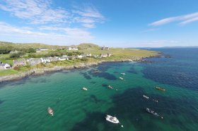 Baile Mor on Iona with the Abbey in the distance