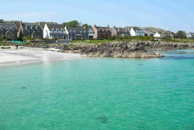 Approaching Iona from the ferry