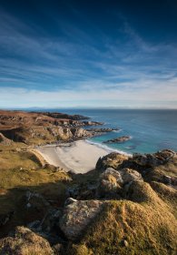 Traigh bhan na sgurra as seen from above, this is on Mull's south coast