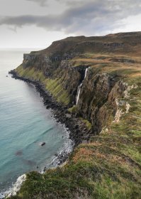 High cliffs along Mull's southern coast