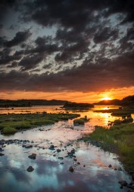 Sunset at Loch Cuin in Dervaig