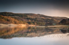 The 'Mishnish Lochs' between Tobermory and Dervaig in Mull's north