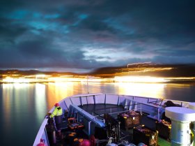 Approaching Oban on the Mull ferry