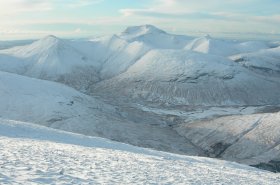 Mull's mountainous interior in winter