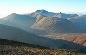 Mull's mountainous interior in autumn 