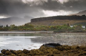 Salen bay after rain