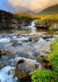 Scarisdale river near the point it flows into the sea