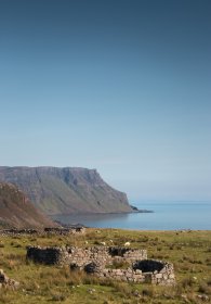 Shiaba old village and Carsaig behind