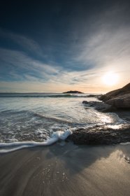 Winter sunset one of Mull's beaches