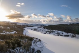 Frozen Mishnish lochs