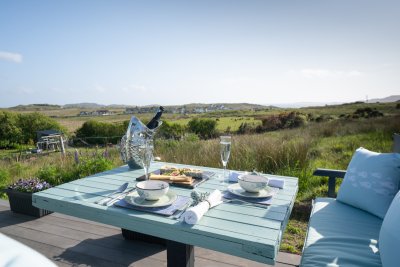 Enjoy the alfresco dining area on sunny days