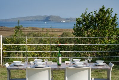 The garden promises a lovely spot from which to soak up the view